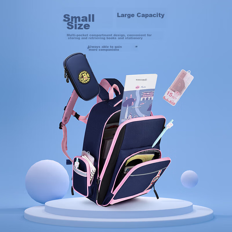 V.NINE British Style Primary School Backpack for Girls Grades 1-3 Sweet Large Ca...