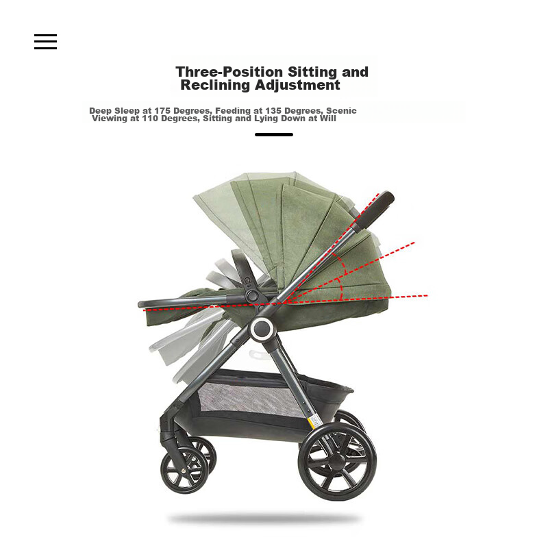 Goodbaby (Gb) Stroller, Reversible, Can Sit Or Lie Down, High Landscape, Foldabl...