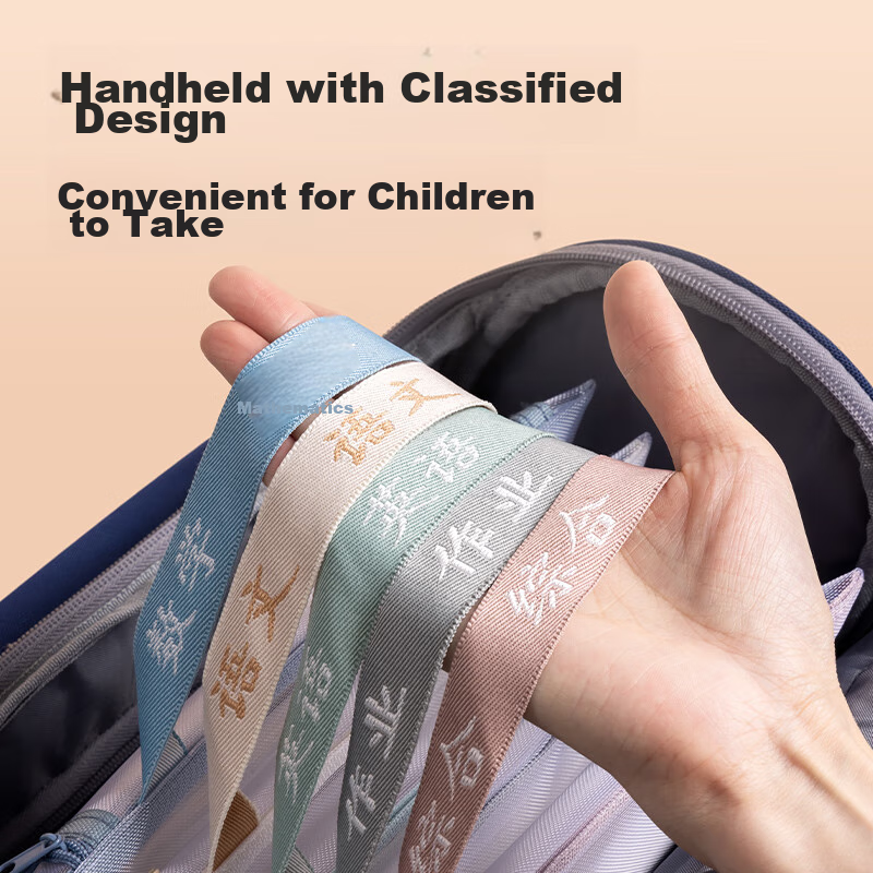 Deli Double-Layer Mesh Zipper Pouch, File Folder for First-Grade Elementary Stud...