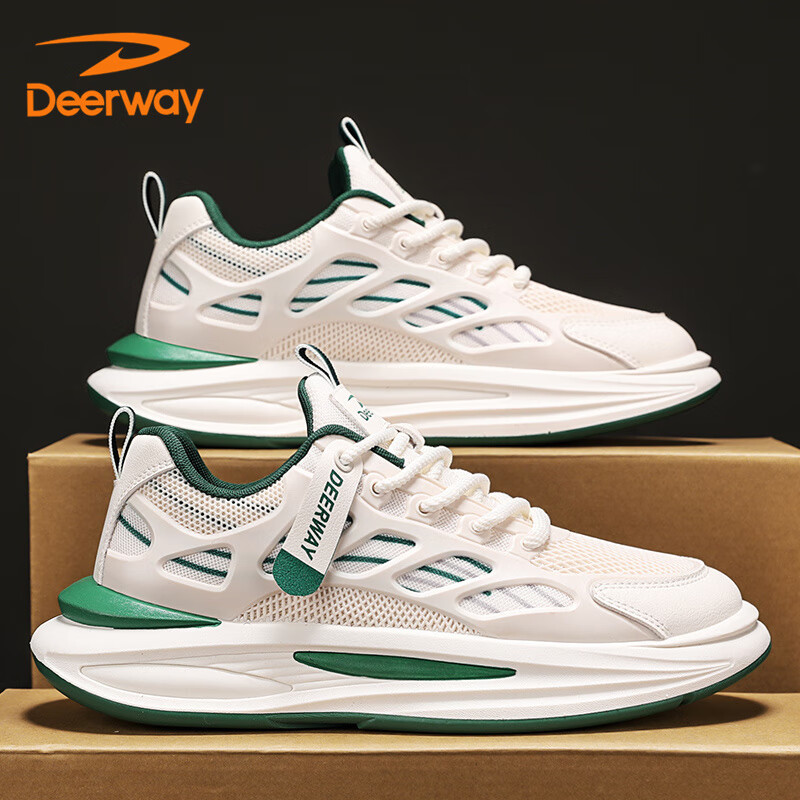 DEERWAY Men's Shoes, Men's 2025 Summer Dad Shoes, Men's Thick-Soled Sneakers, Br...