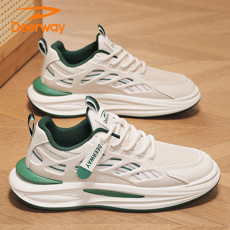 DEERWAY Men's Shoes, Men's 2025 Summer Dad Shoes, Men's Thick-Soled Sneakers, Br...