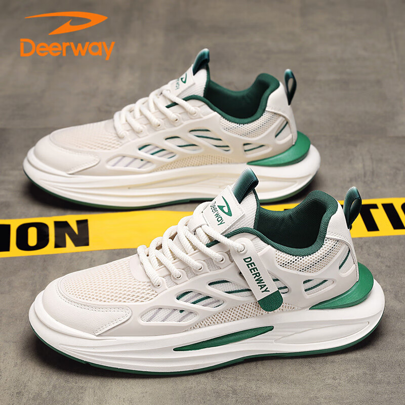 DEERWAY Men's Shoes, Men's 2025 Summer Dad Shoes, Men's Thick-Soled Sneakers, Br...