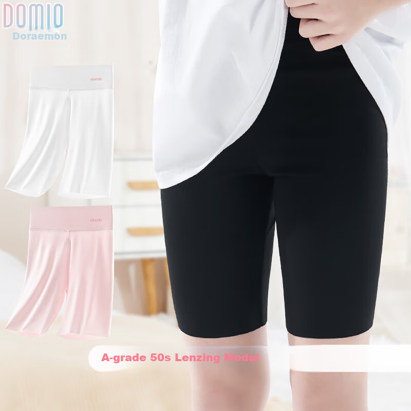 Duo Miaowu Girls' Summer Thin Safety Modal Shorts K00133 White 140