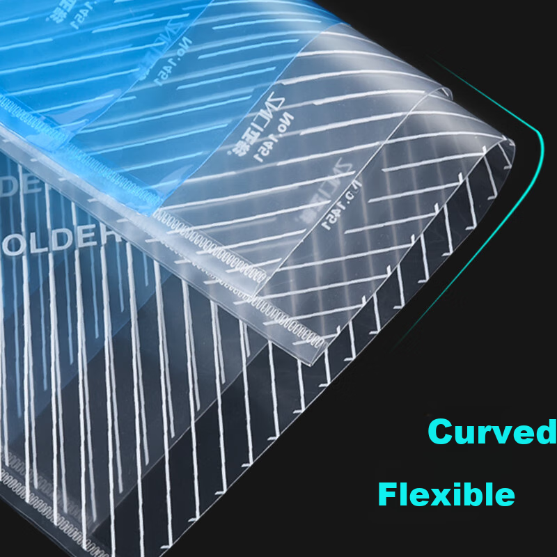 DiLe A4 Transparent Button File Bag/Document Bag/Archive Bag Office Supplies Sta...