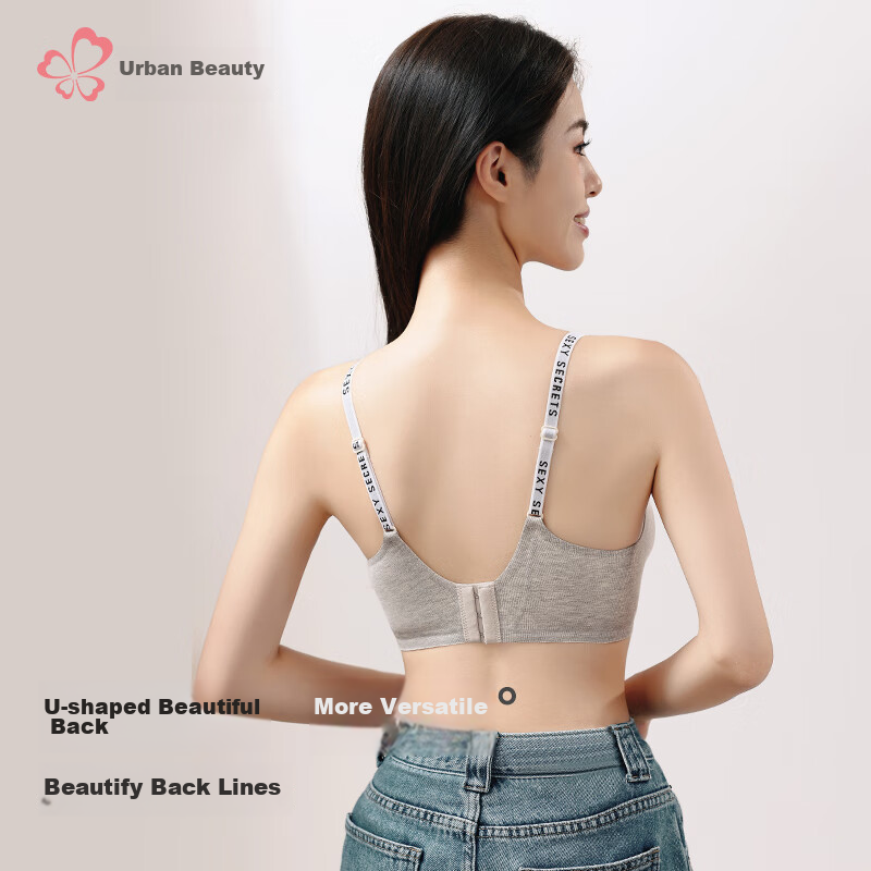 Dushiliren Women's Seamless Wireless Bra, Sexy, Push-Up, Comfortable, Thin Strap...