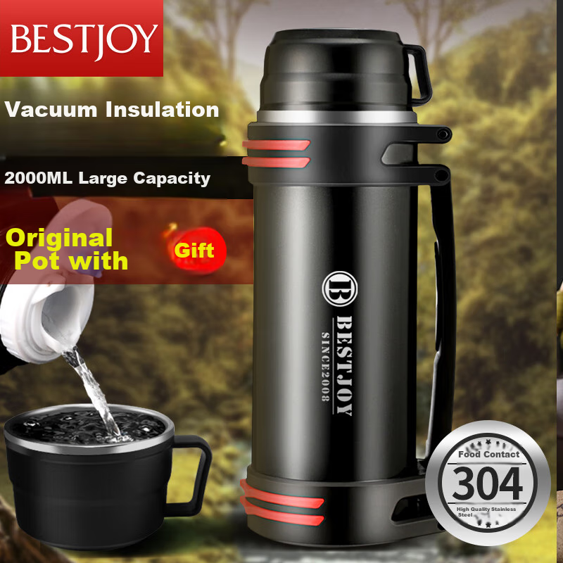 Fuguang Shixi Insulated Bottle, Large Capacity Outdoor Water Bottle for Men, Car...