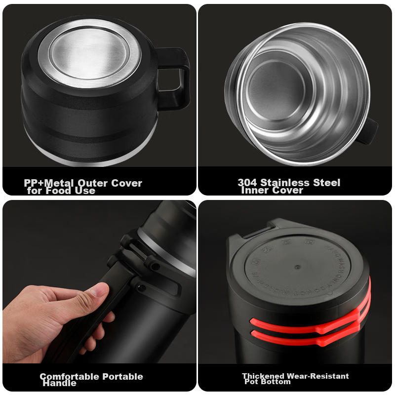 Fuguang Shixi Insulated Bottle, Large Capacity Outdoor Water Bottle for Men, Car...