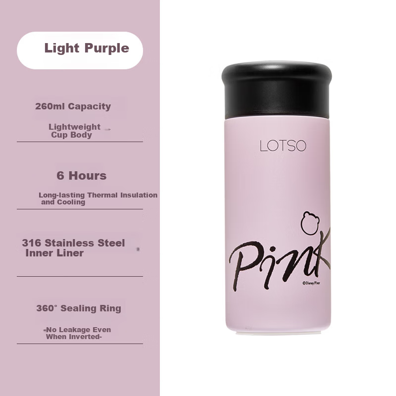 Disney Mini Insulated Cup Women's High-value 316 Stainless Steel Compact Portabl...