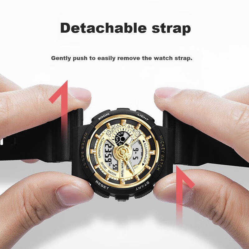 Disney X Song Song Co-Branded Sports Digital Watch, Multifunctional, Luminous, W...