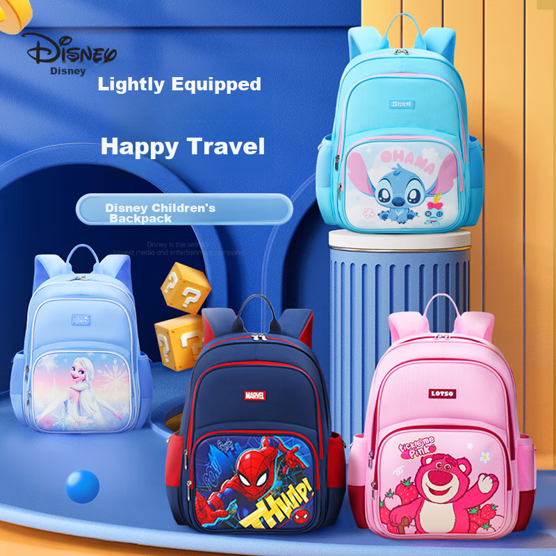 Disney Children's Backpack for Elementary School Students Grades 1-3, Ultra-Ligh...