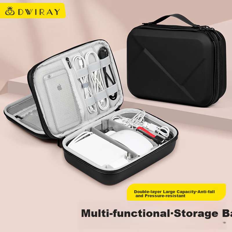 Di Yi Workshop Data Cable Digital Accessories Storage Bag Camera Charger Mobile...