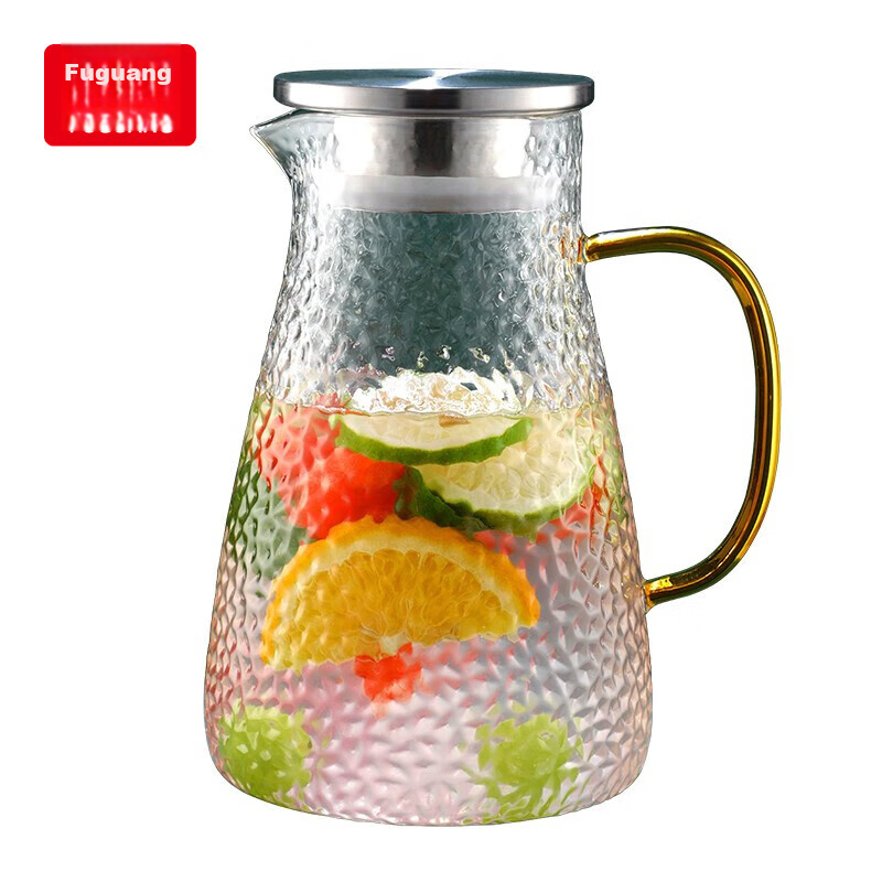 Fuguang Glass Cup, Heat-Resistant Glass Pitcher with Handle, Large Capacity, for...
