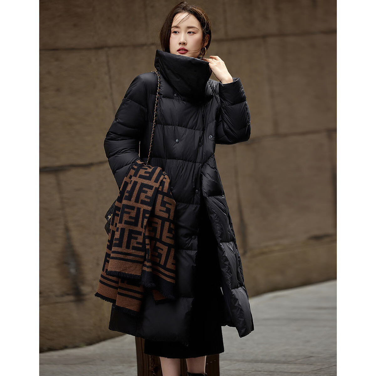 Demana City Light Outdoor Winter 400T Spring Yarn Dyeing, Elastic, Fluffy 90% Du...