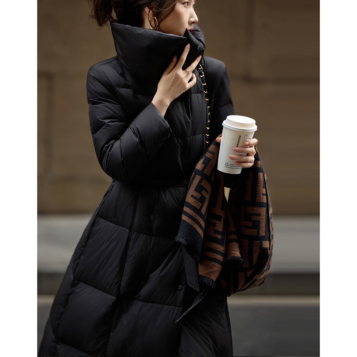 Demana City Light Outdoor Winter 400T Spring Yarn Dyeing, Elastic, Fluffy 90% Du...