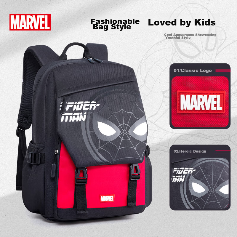 Disney Backpack for Primary School Students, Lightweight, Large Capacity, Middle...