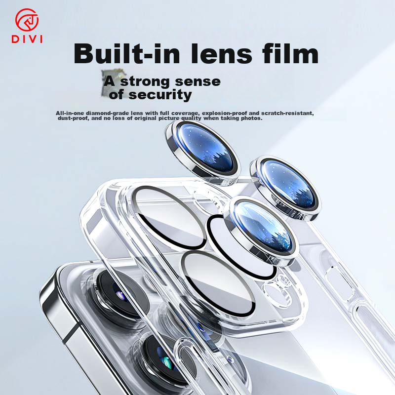 DIVI Case for Apple IPhone 13 Pro, Transparent Full Camera Protection, Ultra-Thi...