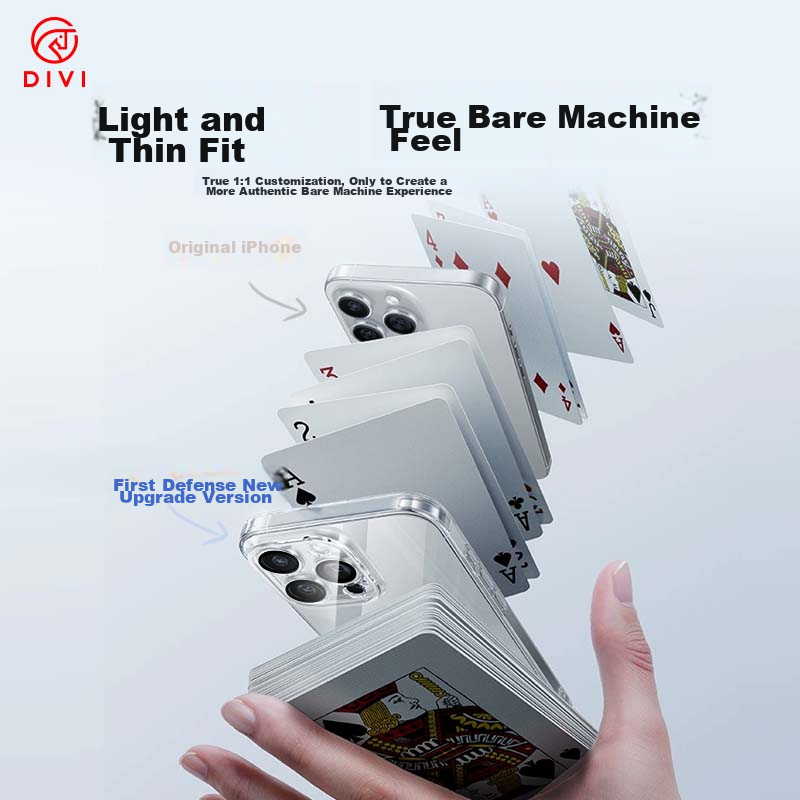 DIVI Case for Apple IPhone 13 Pro, Transparent Full Camera Protection, Ultra-Thi...