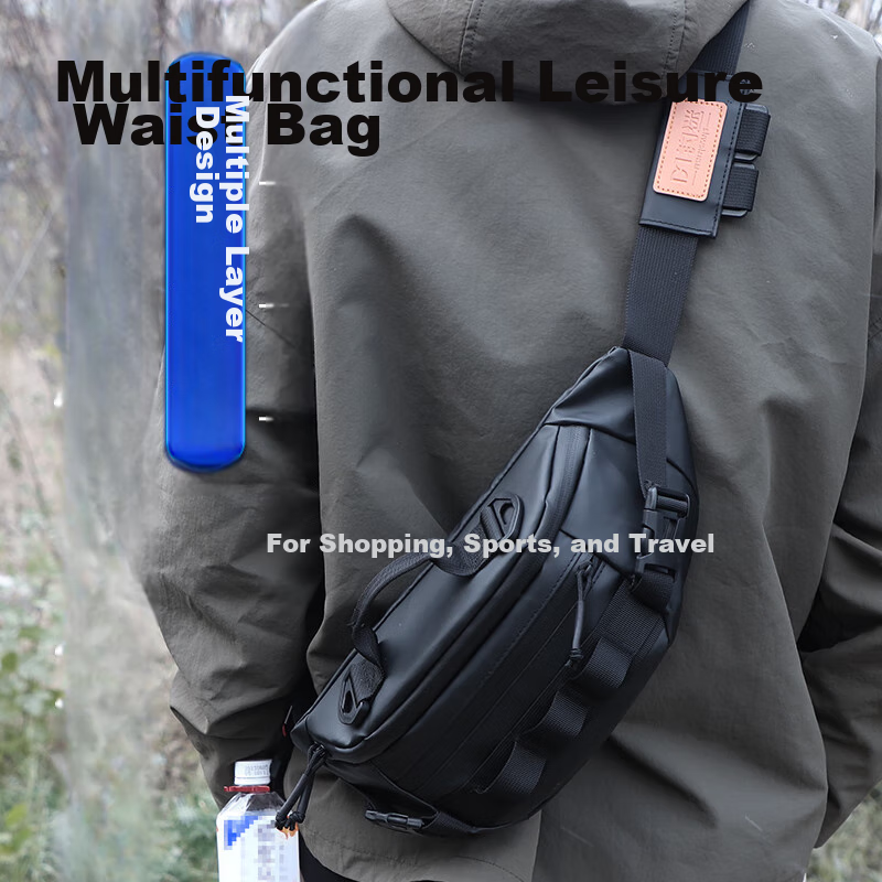 Fishing Enthusiast Multifunctional Lure Waist Bag, Lightweight Waterproof Should...