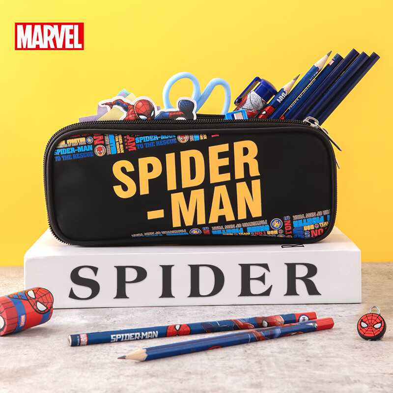 Disney Pencil Case for Elementary School Boys, Large Capacity, Stylish, Simple D...