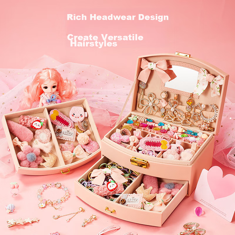 Dimanqi Children's Jewelry Gift Box Toy Set, Girls' Birthday Gift, DIY Accessori...