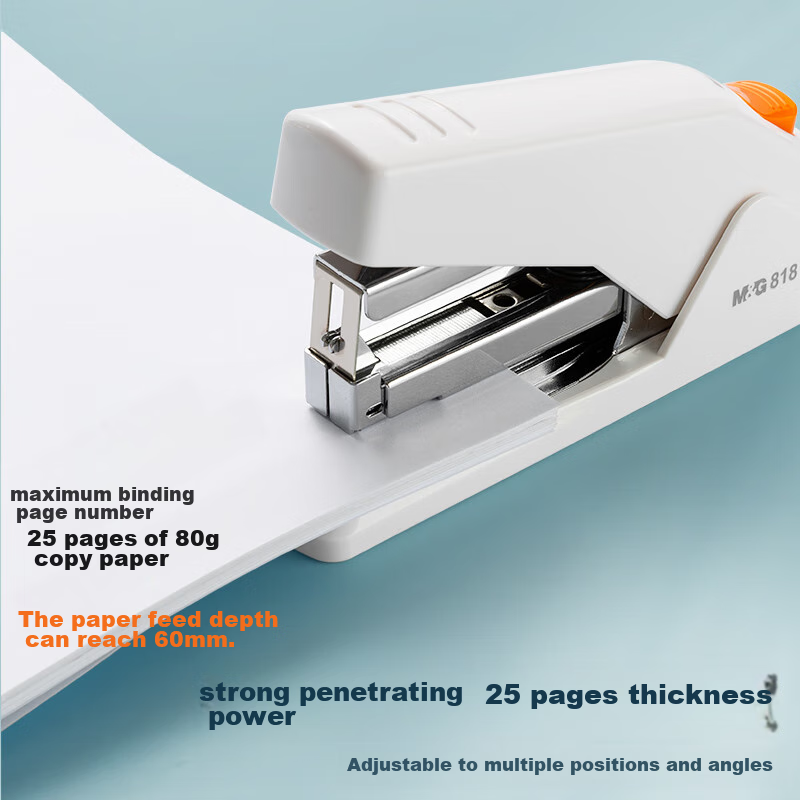 Chenguang (M&G) Low-Force Stapler for Office, 25-Sheet Capacity, Heavy-Duty Stap...