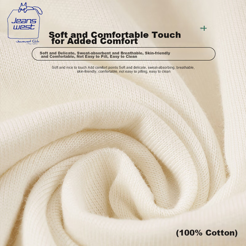 JEANSWEST CLUB [Same As UNIQLO] Zhenweisi Retro T-Shirt, Women's American-Style...