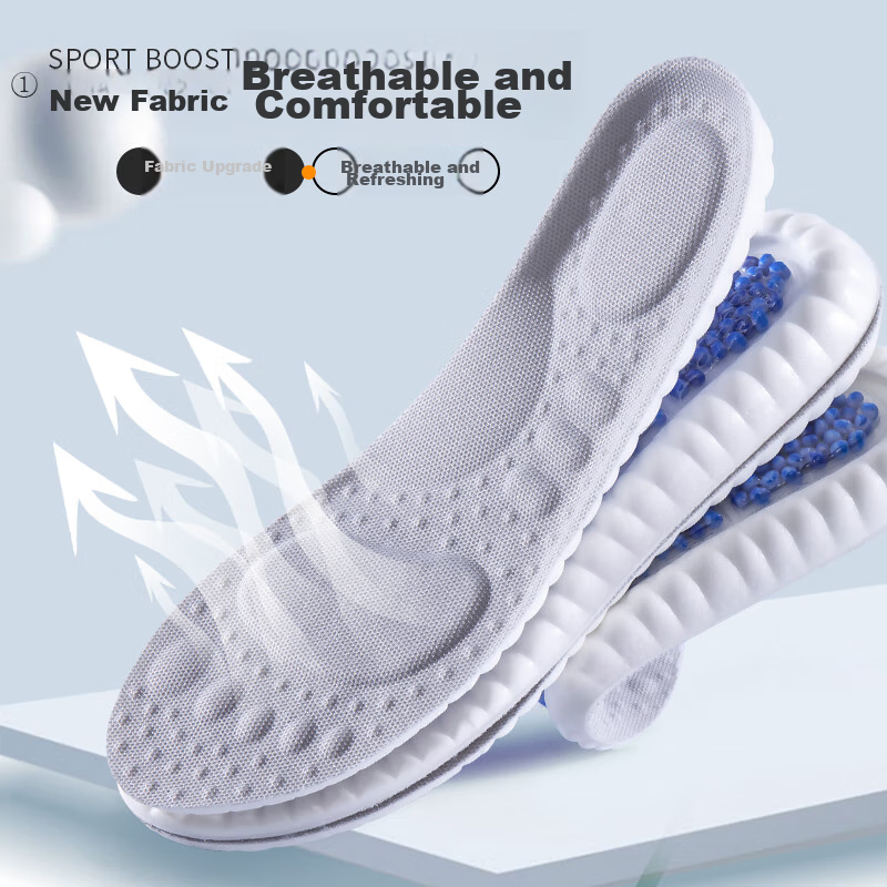 IQGD Men's Insoles, Soft And Elastic, Cloud Technology, Shock-Absorbing, Breatha...