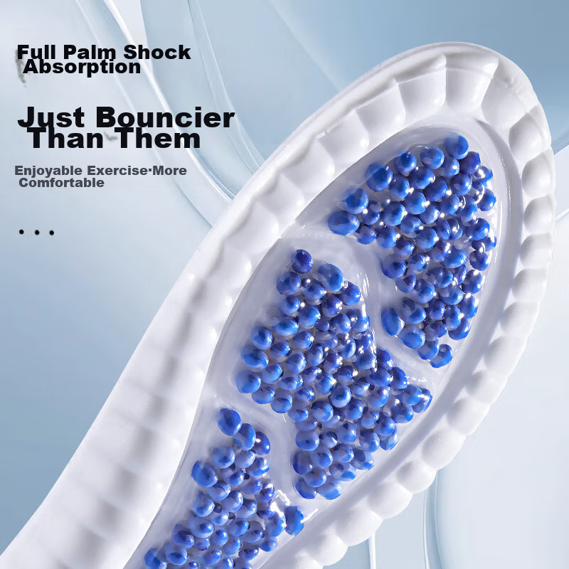 IQGD Men's Insoles, Soft And Elastic, Cloud Technology, Shock-Absorbing, Breatha...