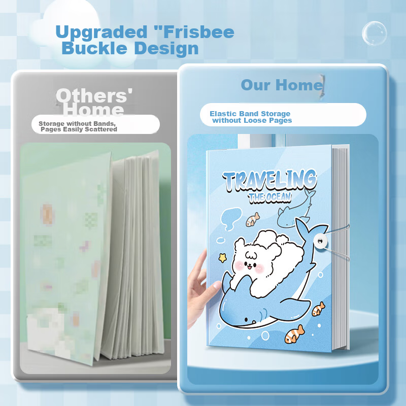 Dile A4/30-Page Document Folder Upgraded with Buckle, Multi-Layer Exam Paper Sto...