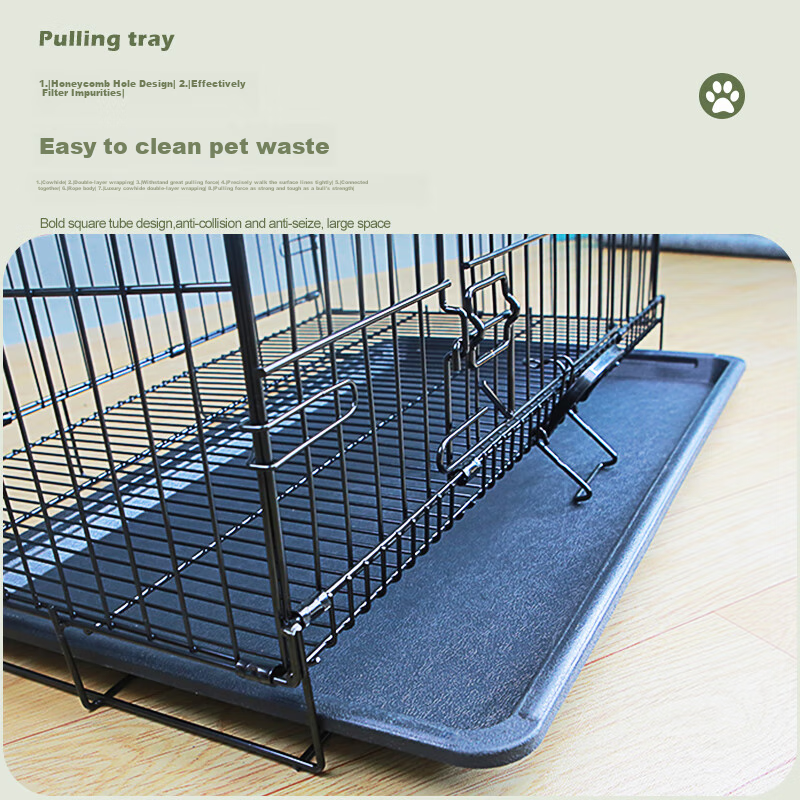 CHONGLEGUAI Dog Crate Cat Cage Dog Kennel for Small And Medium Dogs with Toilet,...