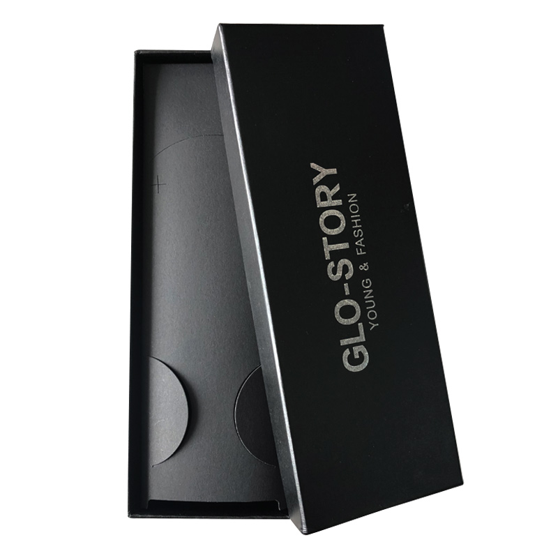 GLO-STORY Zipper Tie for Men, Formal Business 8cm Easy-Pull Lazy Tie, Gift Box S...