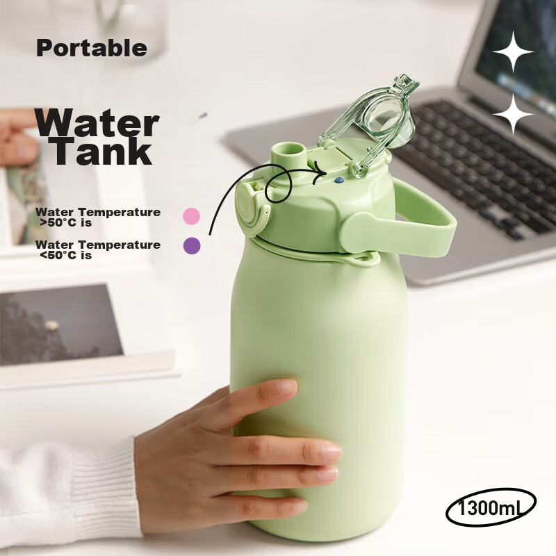 Fuguang Insulated Bottle, 316L Stainless Steel, Large Capacity Water Bottle, Str...