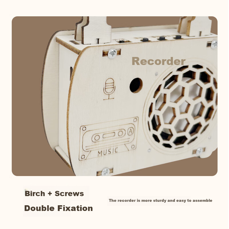 Big Eyes Little Doll Recording Machine Steam Science Experiment Kit Children's D...