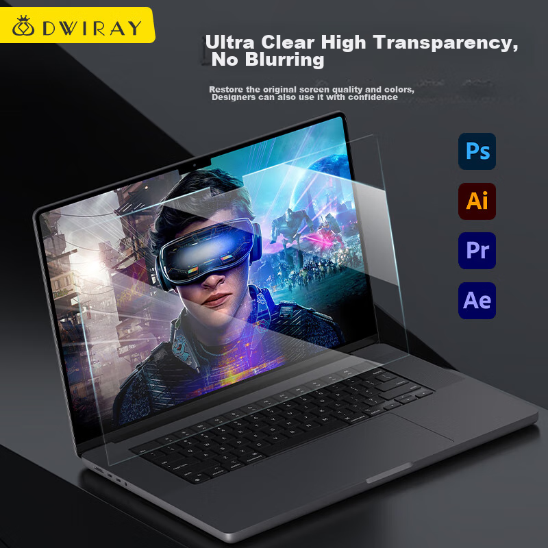 Deyi Gongfang Tempered Glass Screen Protector for Apple Laptops, Ultra-Clear Mac...