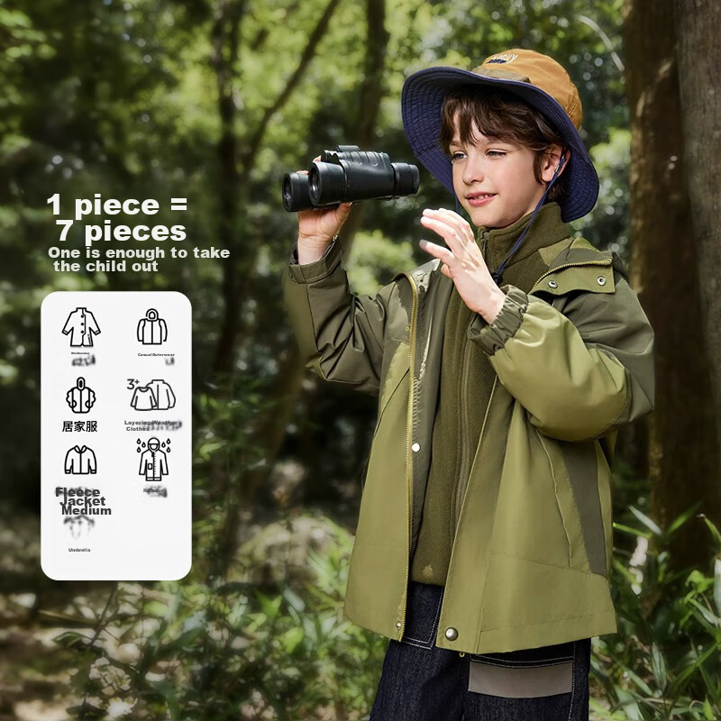 Disney Children's Clothing, Boys And Girls Three-In Jacket, Waterproof, Breathab...