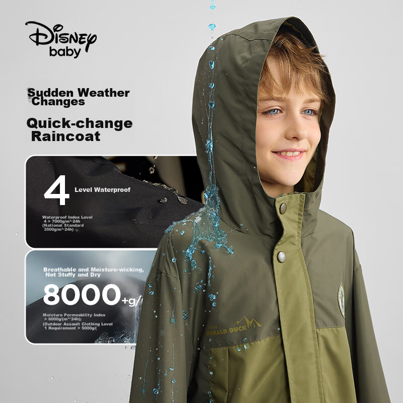 Disney Children's Clothing, Boys And Girls Three-In Jacket, Waterproof, Breathab...