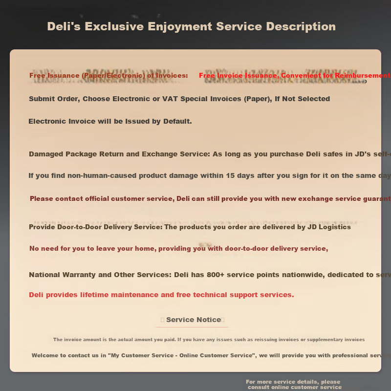 Deli Home Electronic Password Safe Box Office Financial Special Small File Cabin...