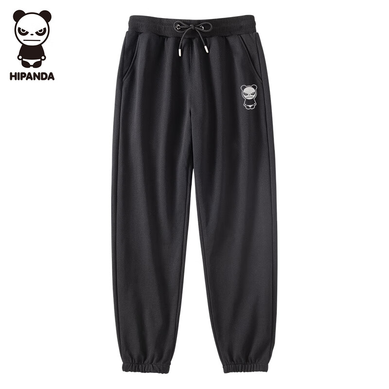 HIPANDA Men's Casual Pants Spring Drawstring Design Printed High Waist Straight...