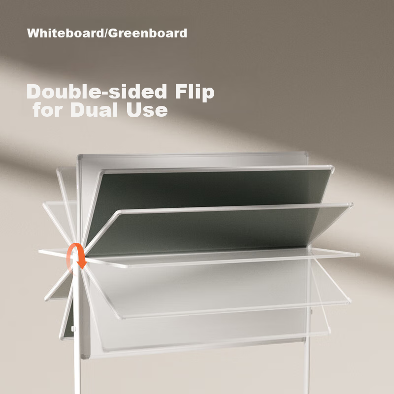 Deli 120*90cm Whiteboard Writing Board, Whiteboard + Green Board Stand-Style Off...