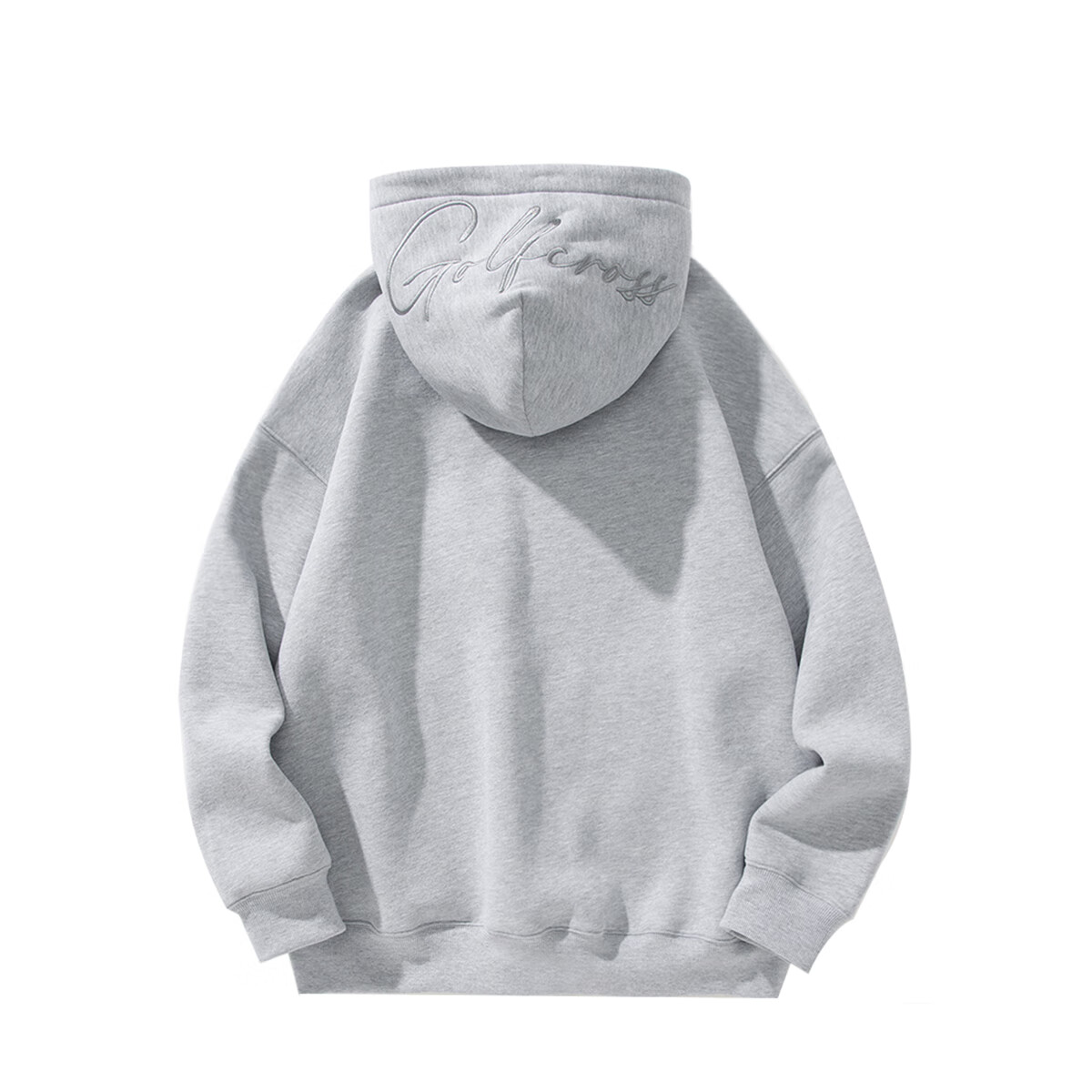 GOLFCROSS Minimalist Letter Embroidery Hoodie Unisex Spring Autumn Hooded Sweats...