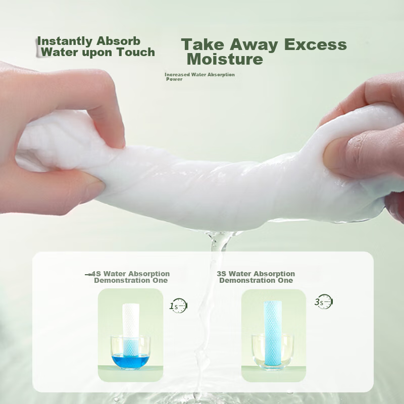 Erumiao Disposable Hanging Face Towels, Soft And Fluffy, for Wet And Dry Use, 18...