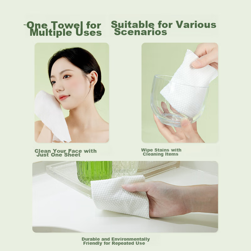 Erumiao Disposable Hanging Face Towels, Soft And Fluffy, for Wet And Dry Use, 18...