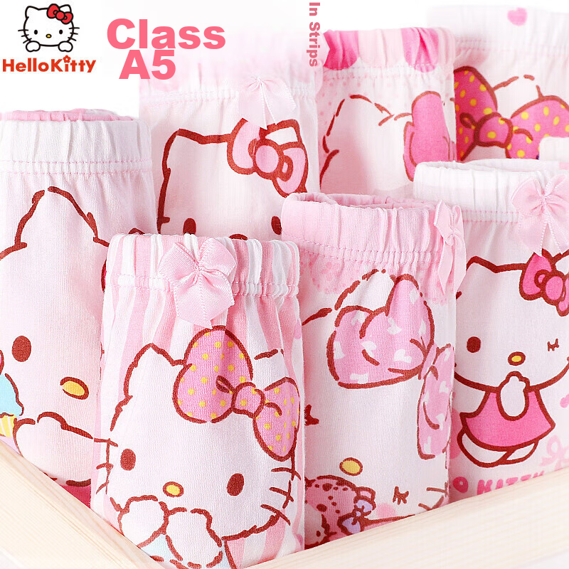 Hello Kitty Girls' Underwear, Children's Panties, Little Girls' Boxer Briefs, 5-...