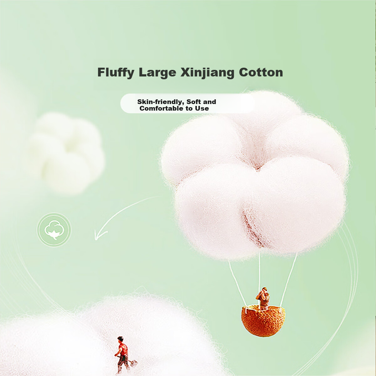 FUANNA Children's A-Class Pure Cotton Four-Piece Set Cartoon Embroidery Full Cot...