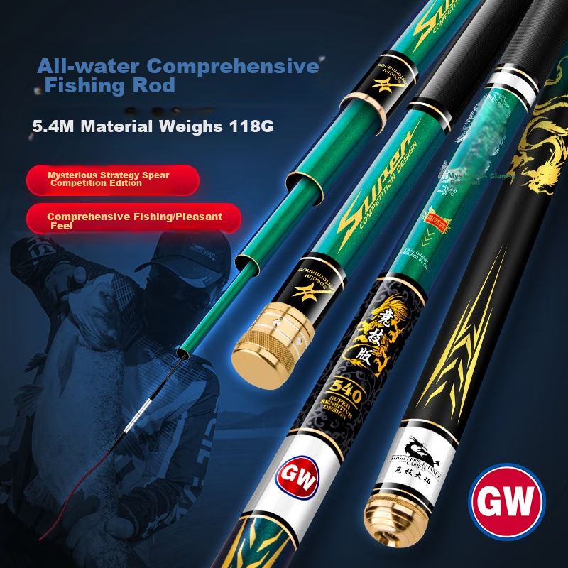 GW Guangwei Fishing Rod Xuance Jijing Version 5.4 Ultra-Light Hard 28-Tune High...