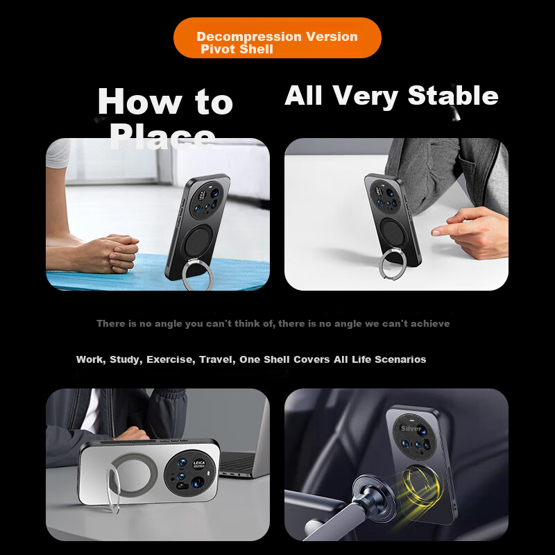 HOLDZU 【Decompression Edition】Pivot Shell for Xiaomi 15 Ultra Phone Case Mi 15...