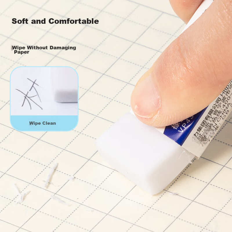 Deli 45 HB Erasers, Dust-Gathering Easy-To Student Exam Art Drawing Sketch Erase...