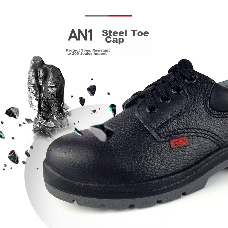 Dunwang Anti-Smashing And Puncture-Resistant Safety Shoes for Men, Steel Toe Cap...