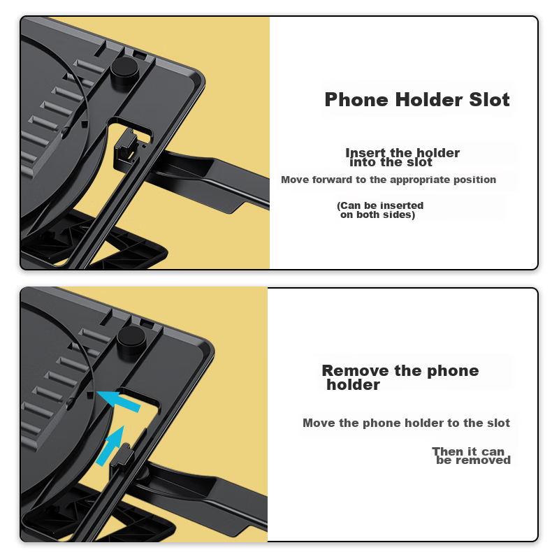 HAILE Laptop Stand, 8-Level Height Adjustment, Riser, Cooling Pad, Phone And Tab...