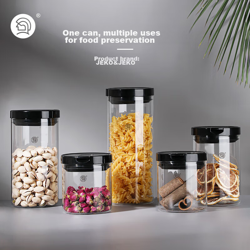 Hero Glass Sealed Jar, Transparent Glass Bottle, Storage Container, Preservation...